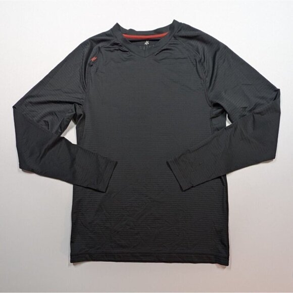 Rhone Shirt Long Sleeve Performance Running Active Black Blend Mens Size S - Picture 1 of 11